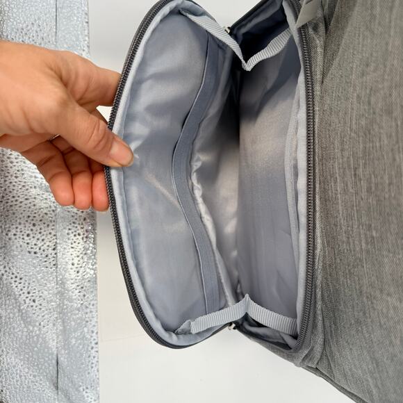 Qulbaby Diaper Bag Backpack Gray with Changing Pad Pockets Compartments NEW - Picture 12 of 16